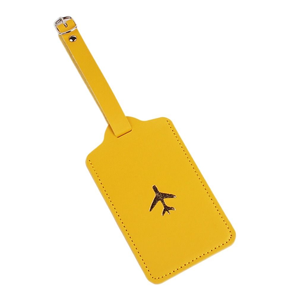 Colorful PU Luggage Tag Boarding Pass Information Card Portable Baggage Name Tags Women