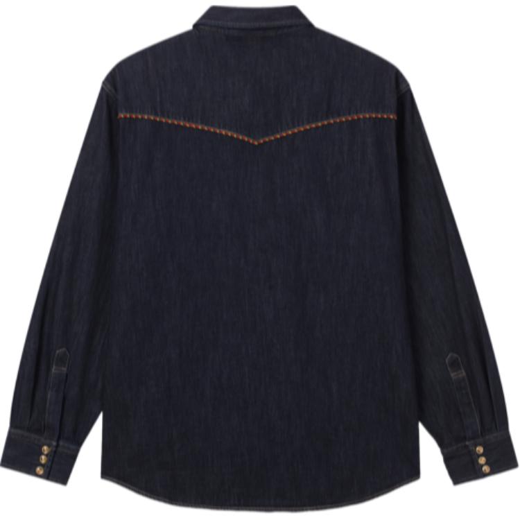 Levis SS25 New Year Limited Edition Double Pocket Design Button Closure Single Breasted Denim Jacket Men Jackets Dark-Blue 0036J-0000