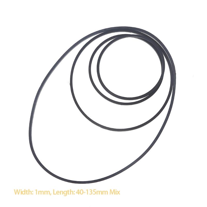 50/100 шт. Смешанный размер Квадратный ремень для кассетной магнитолы 1 мм для рекордера, репитера, DVD-приводов