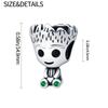 S925 Silver Fashion Niche Tree Elf Charms  DIY Adjustable Bracelet Accessories