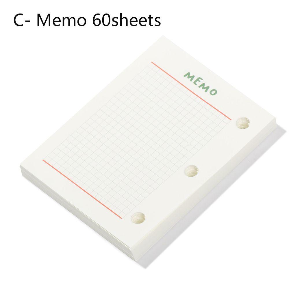 Блокнот на кольцах Внутренний блок Дневник 3 отверстия Сменные внутренние листы Листы для вставки