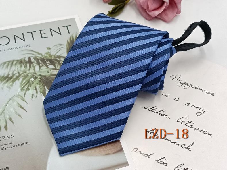 Мужской галстук на молнии с легкой затяжкой, без узла, полосатый, черный, 8 см