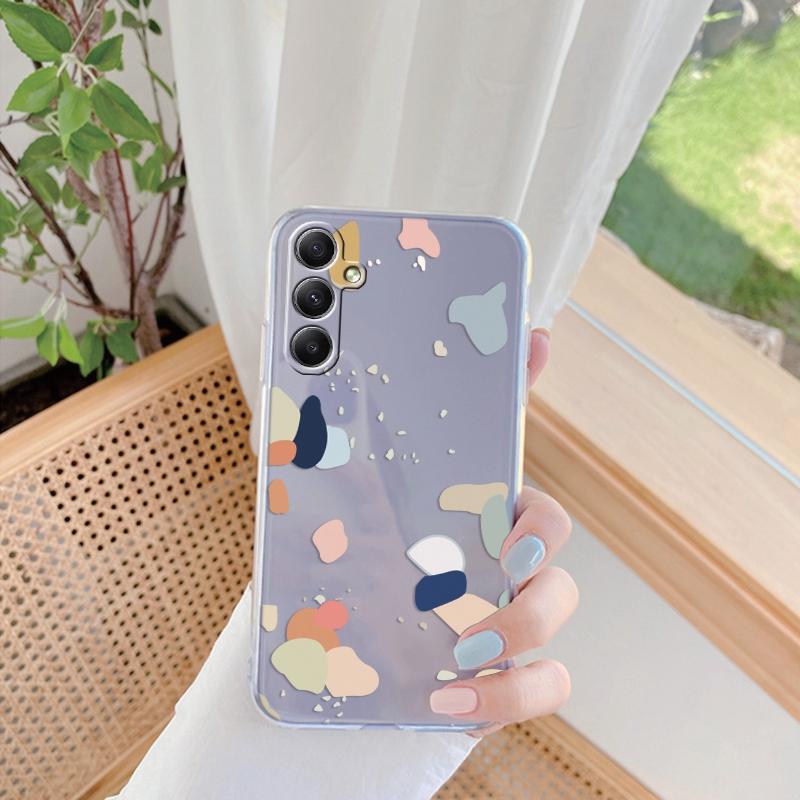 Мягкий силиконовый прозрачный чехол с рисунком бабочки для iPhone 11 12 13 14 15 Samsung A55 A54 A34 A15 S24 M35 Xiaomi Redmi Note 13 Pro Poco противоударный чехол
