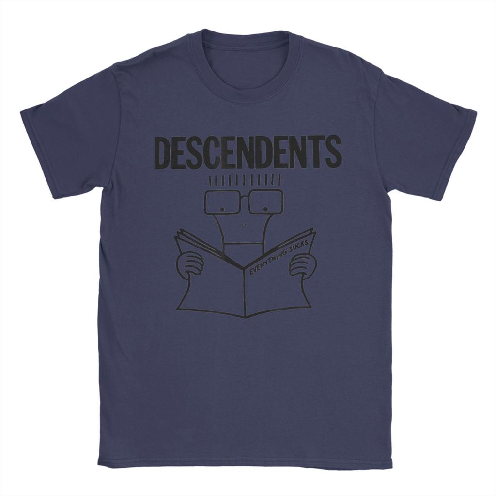 Descendents Hardcore Punk Rock Cotton T Shirt For Men Summer  Y2K Retro T-Shirts Crewneck Harajuku Tees Oversized Cheap Clothes