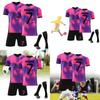 Стильный футбольный комплект 2021 года Paris Third Away Фиолетовый 7 Мбаппе Форма 4 Рамос Майка 30 Месси Костюм Разные Размеры