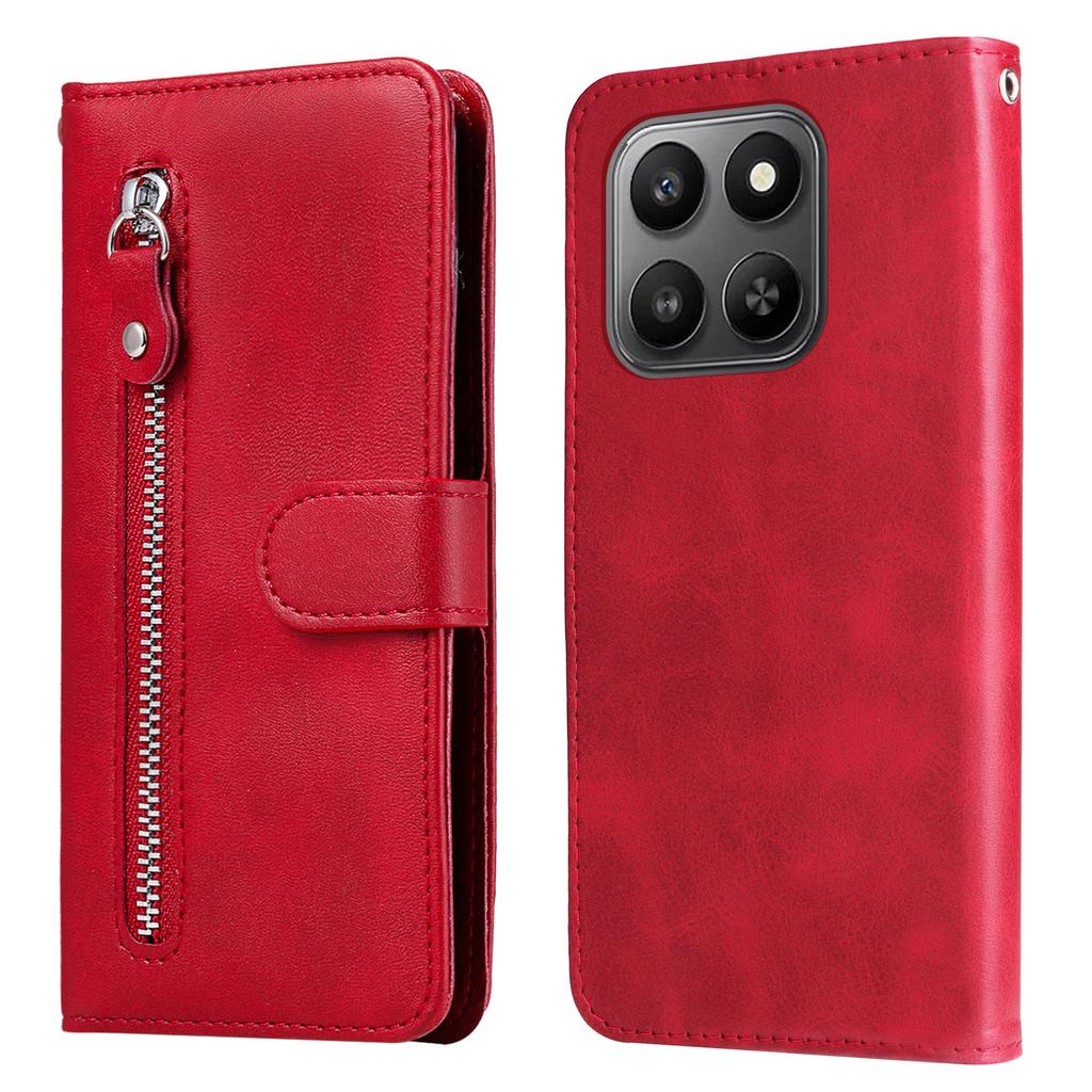 Чехлы-бумажники из смарт-ПУ кожи For Honor 400 с карманом на молнии, подставкой