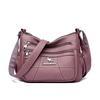 Women's Small Bag Women's Bag Fashion Soft Leather Crossbody Bag Middle-aged and Elderly Shoulder Bag