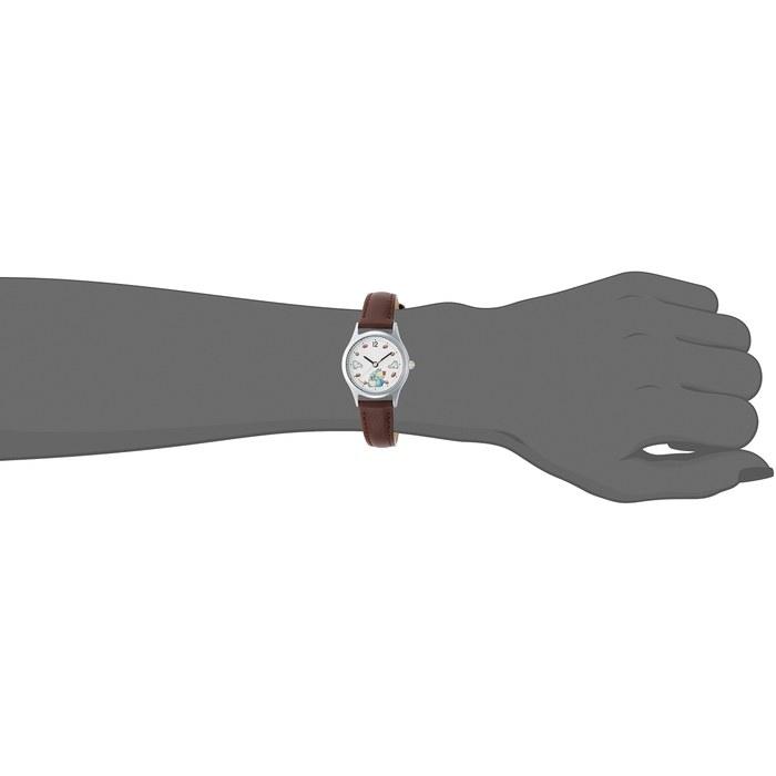 [Часы Seiko] ALBA Коллаборация Studio Ghibli – Мой сосед Тоторо ACCK406 (Белая/Серебристая/Коричневая Кожа)