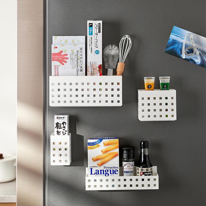 Магнитная кухонная полка для хранения вещей для холодильника и микроволновой печи