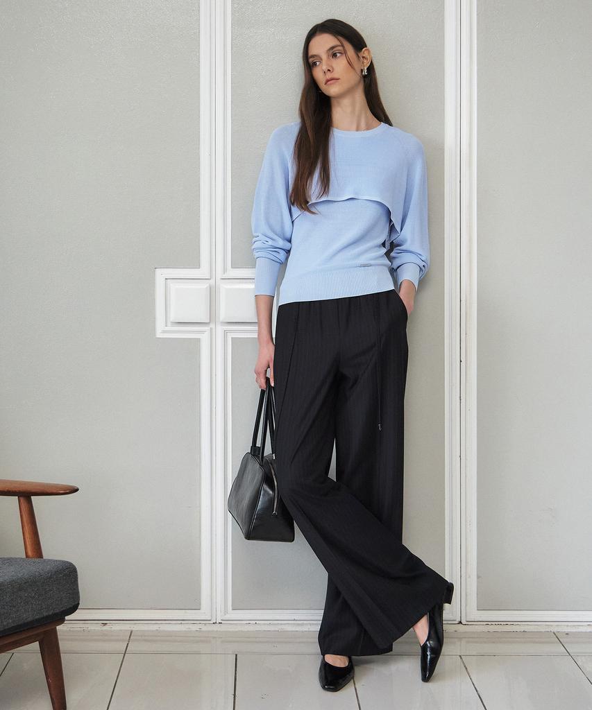 ARTID Layered Setup Knit_Light Blue