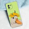 Чехол для телефона для Xiaomi Mi 15 14 13 12 11 Lite 15T 13T 12T Pro Poco X7 X6 X5 Pro 5G X3 NFC F7 F6 F5 Прозрачная крышка Смешная утка
