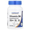 Vitamin B6, 100 Mg, 30 Capsules