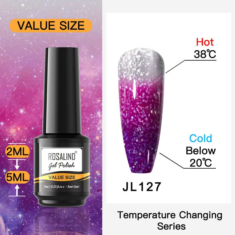 ROSALIND 7ml Soak Off Гель-лак яркий для дизайна ногтей LED / УФ-лампа