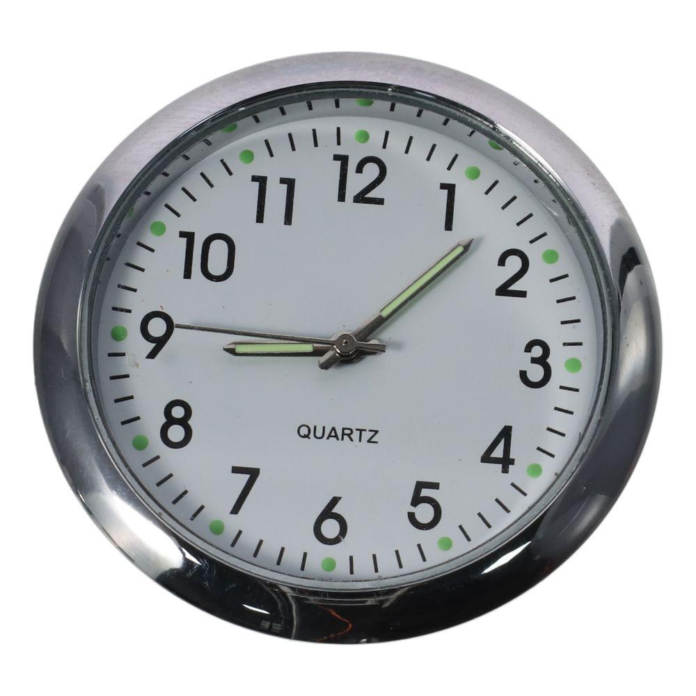 1Pc White Stick on Blue Car Vent Clocks Car Assessories Parts Dashboard Car Clock For Car