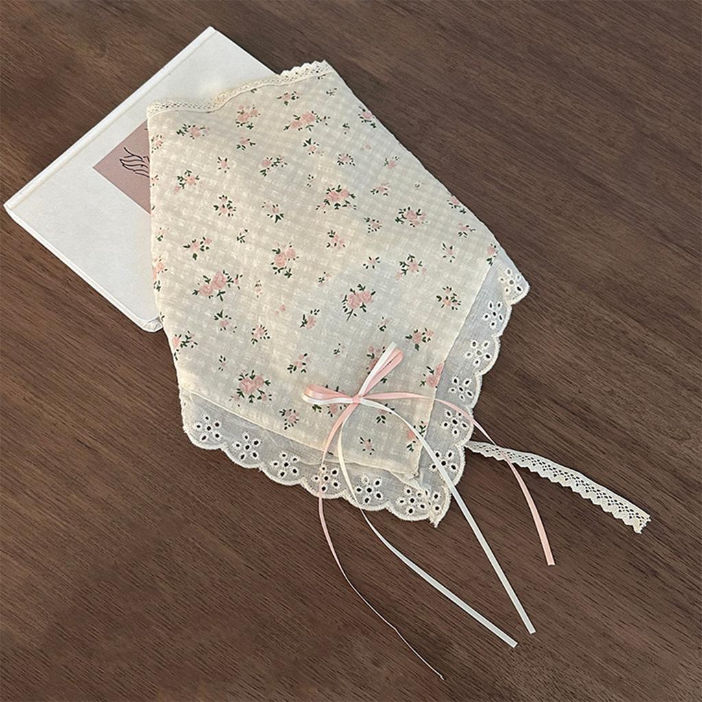 Summer Fresh Lace Hair Band, Silk Scarf, Hair Accessory, Retro Country Style Headwear, Bohemian Style, Travel To the Seaside