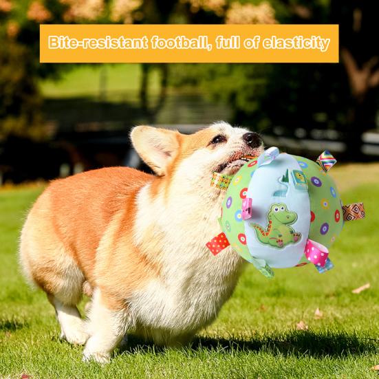 Pet Dog Plush Toy Ball Sound Interactive Dog Toy Plush Rattle Ball Pet Puppy Toy Ball Cute Relieve Boredom Shaking Cloth Ball