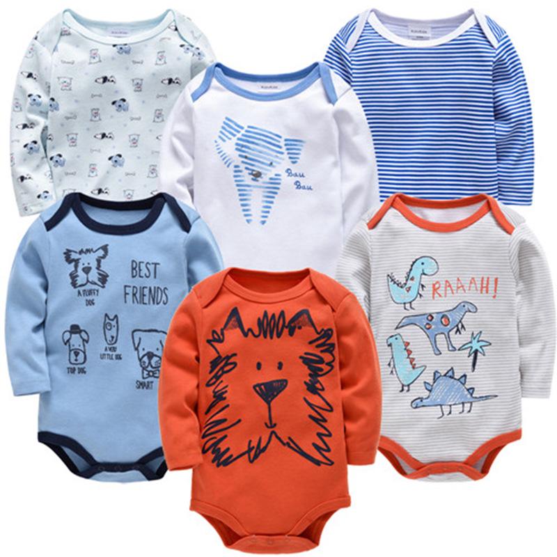 6-Piece Newborn Long-Sleeve Romper Set - 2025 Autumn Collection