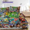 Pixar Animation Movie Poster Collage Threepiece Set 1 Duvet Cover 2 Pillowcase Without Core Duvet Cover And Pillowcase Soft And Comfortable
