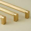 Knurled Solid Brass Furniture Handles Golden Handles for Wardrobe and Drawer Opulent Hardware Finishes Kitchen Cabinet Handles