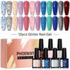 PHOENIXY лак для ногтей гель-лак Soak Off лак для ногтей для полуперманентного дизайна ногтей LED УФ-лампа гель-лак для ногтей