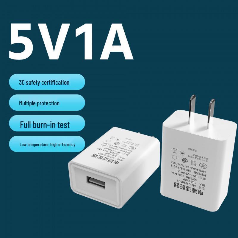 USB-зарядное устройство, сертифицированное 3C: Быстрозарядный адаптер 5V2A с вилкой 5V1A для мобильных телефонов (Стандарт США)