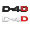3D Metal Black Logo D4D Emblem Car Rear Trunk Sticker Badge for Yaris Corolla Avensis Land Cruiser Hilux D4D Label Accessories