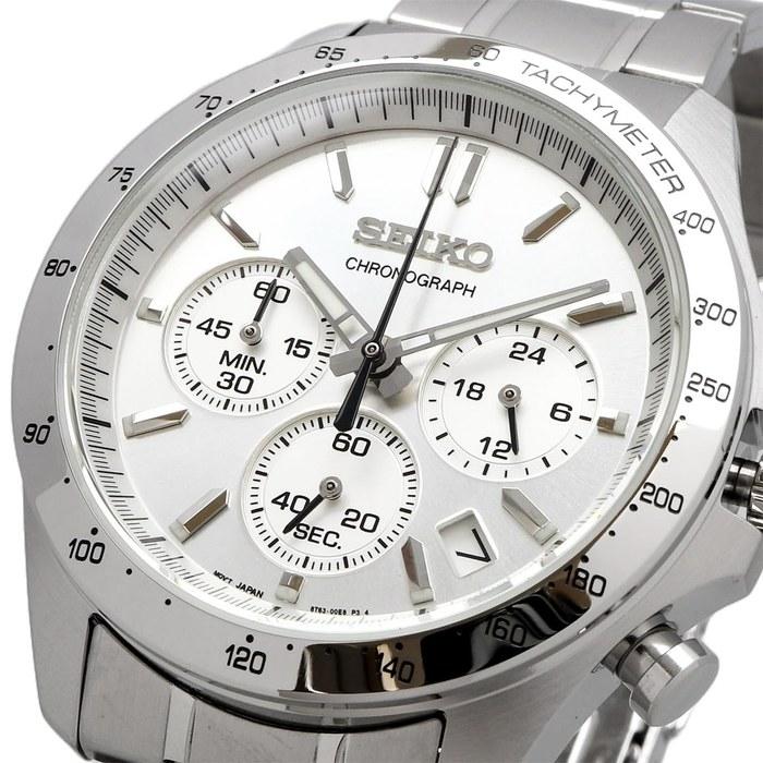 Мужские кварцевые часы Seiko с хронографом SBTR009 Серебристые