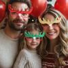 New Year Party Glasses Christmas Antler Eyewear Festive Po Props for Kids Adults Holiday Decor Navidad Gifts Supplies