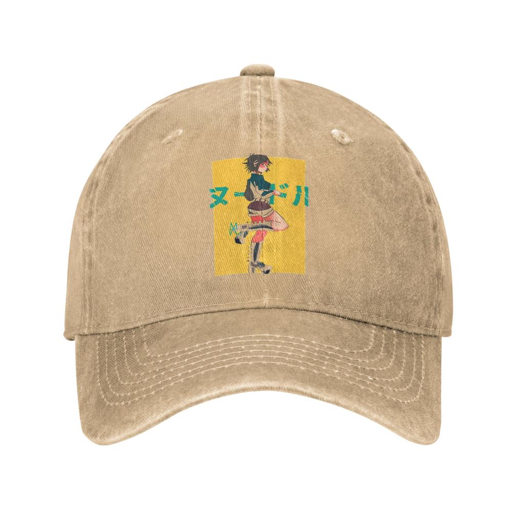Retro Noodle Gorillaz Baseball Caps Unisex Style Distressed Washed Snapback Cap Outdoor Activities Unstructured Soft Hats Cap