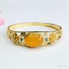 Green Agate Bracelet Canary Stone Flower Ethnic Style Factory  Generation S4022004