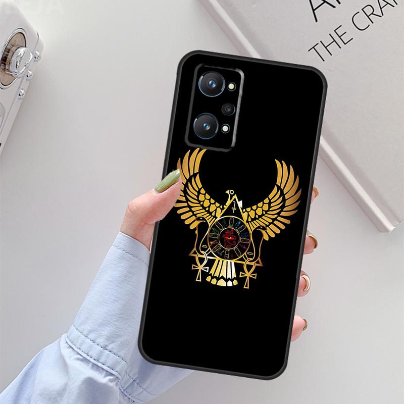 Египет Нефертити Анубис Анх Для Realme 11 10 12 13 14 Pro Plus GT 5 6 6T GT7 Pro C67 C61 C53 C51 C21Y C25S C55 C75 Чехол