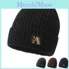 Printing Letter A Beanie Caps Solid Color Knitted Hat Windproof Gifts Fashion