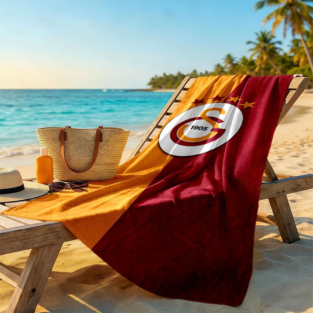 Galatasaray Beach Towel Super Soft Microfiber Quickdry Fabric Comfortable Lightweight