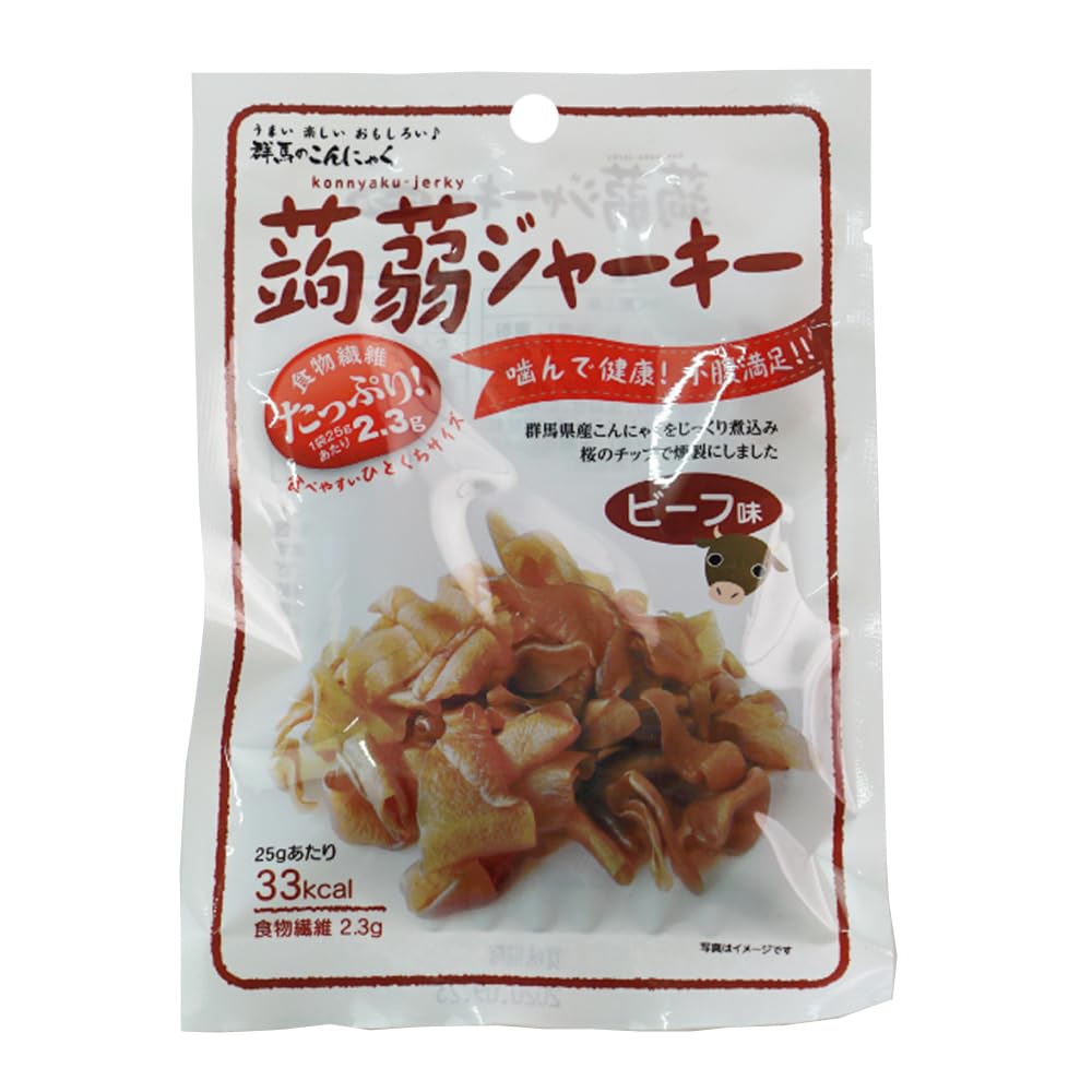 Kitage Kurobo Konnyaku Jerky Beef 20г x 10 пакетов (Пряный вкус)