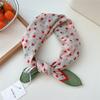 Flower Floral Print Scarves Kerchief Bandanas 55cm Headscarf Hair Ribbon Accessories  for Women