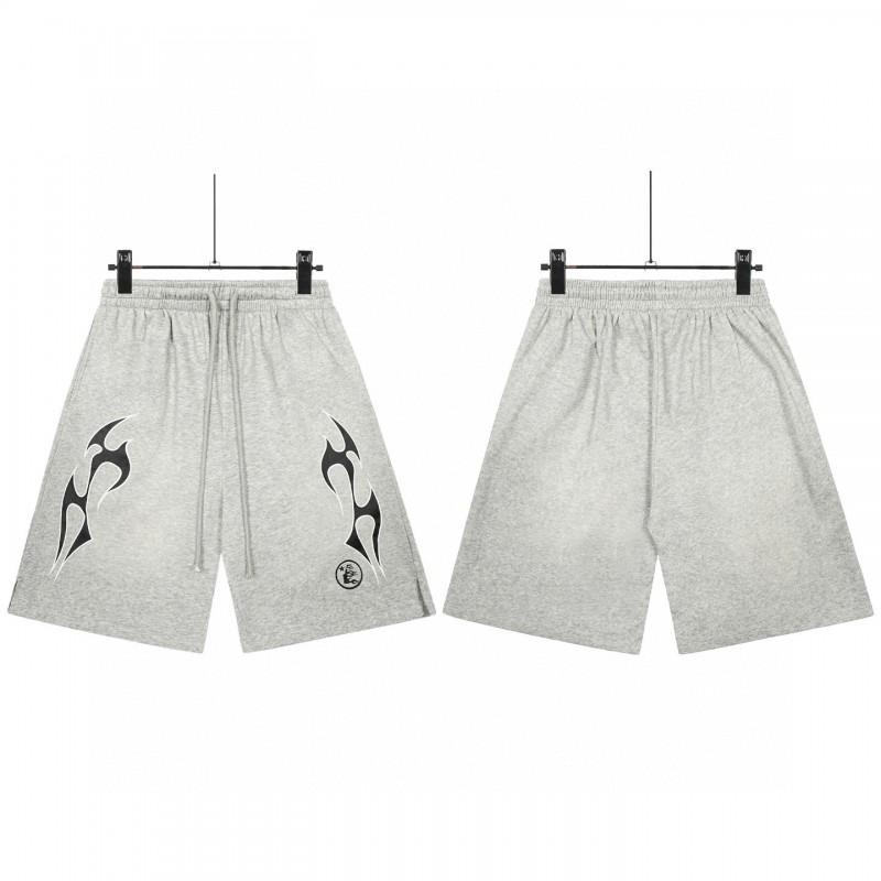 Mens Streetwear Washed Vintage Cotton Shorts Straight Cut Casual Beach Short Pants 2026