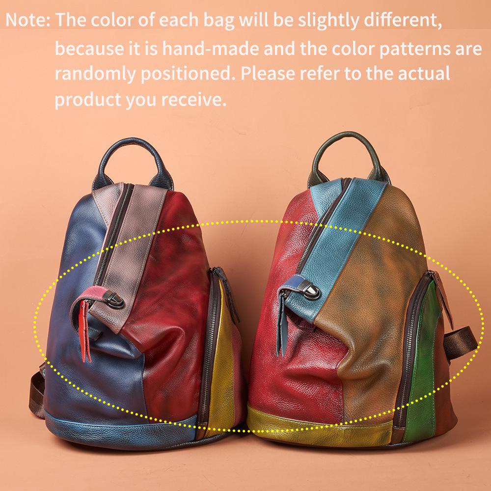 Рюкзак из натуральной кожи для поездок на работу и повседневная женская сумка