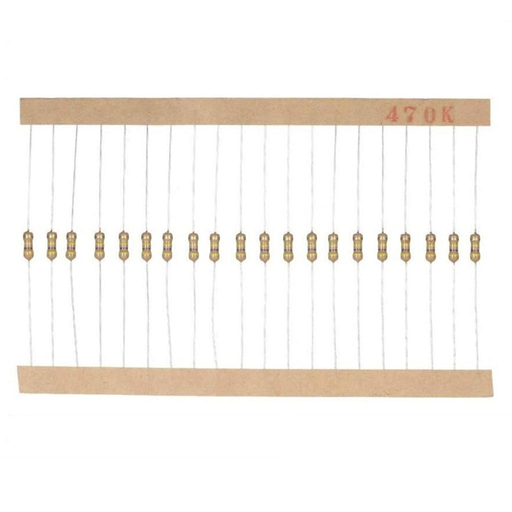 1500pcs 1/4W Carbon Resister 5percent 1R~10M Plug-in Resistance Elements Package Carbon Film Resistors