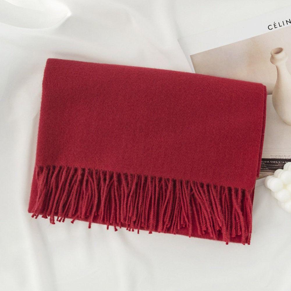 All-Match Long Scarf Tassel Headkerchief Fashion Hijab for Men Women