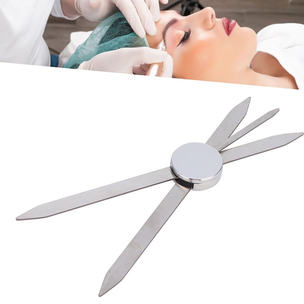Eyebrow Golden Ratio Ruler Stainless Steel Microblading Eyebrow Makeup Tattoo Measuring Tool