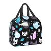 Insulated Lunch Tote Bag for Women Halloween Witchy Spooky Cat Portable Thermal Cooler Bento Box Kids School Children