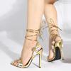 Fashion Luxury Best - Selling Strappy High Heel Sandals, Rhinestone - Embellished, Glam Evening Party Vibe, Ideal for Formal Occasions