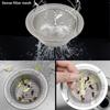 Steel Waste Drainer Water Sink Plug Sink Strainer Colander Food Hair Stopper Plug Filter Basket