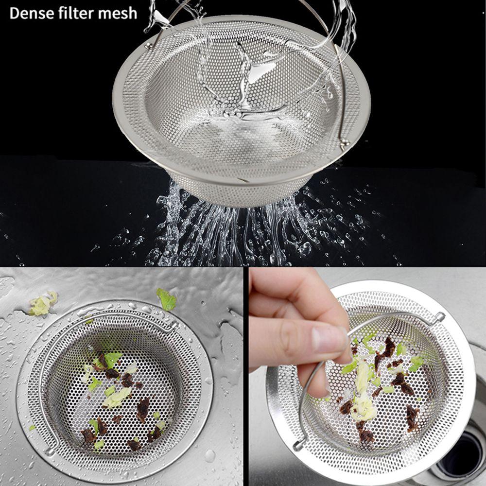 Steel Waste Drainer Water Sink Plug Sink Strainer Colander Food Hair Stopper Plug Filter Basket