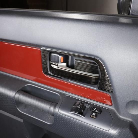 Черная Стальная Накладка на Ручку Внутренней Двери (Чаша) для Toyota FJ Cruiser 2007-21