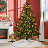 Large Size Christmas Tree Mat Polyester Christmas Tree Carpet Knitted Christmas Tree Skirt  Wedding