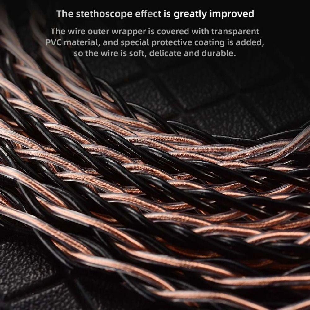 Silver Plated KZ Earphone Cable Upgrade Cord KZ Wired Headphones For ZXN ZXT VK4
