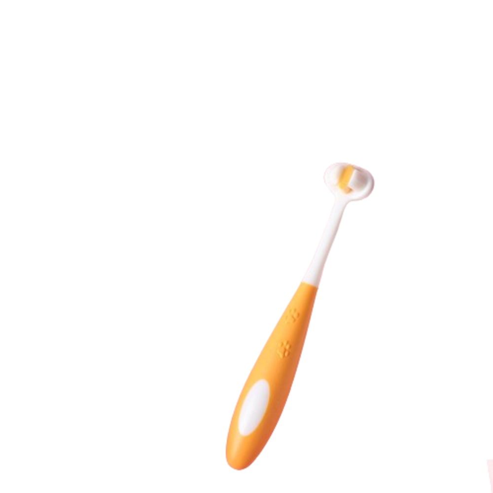 Мягкая щетина трехсторонняя зубная щетка мультяшная V-образная трехсторонняя зубная щетка уход за полостью рта