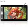 BOSTO 16HD Pro Портативный 15,6-дюймовый ЖК-дисплей H-IPS графический планшет для рисования с дисплеем, планшет для цифрового искусства, планшет для рисования