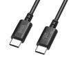 SANWA SUPPLY USB Cable 2.0 Type-C (PD60W, 0.5m, Black) KU-CCP6005BK